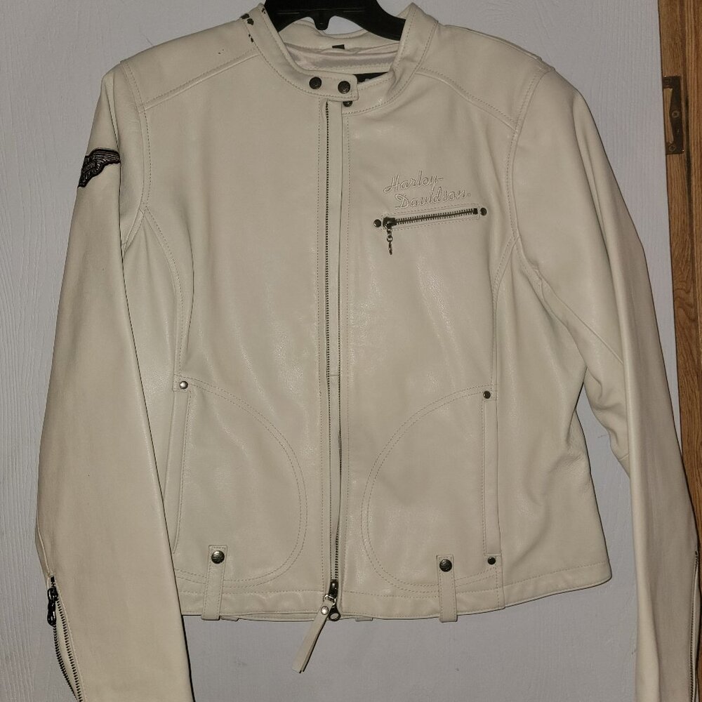 Cream/Irovy Harley Davidson Jacket XL